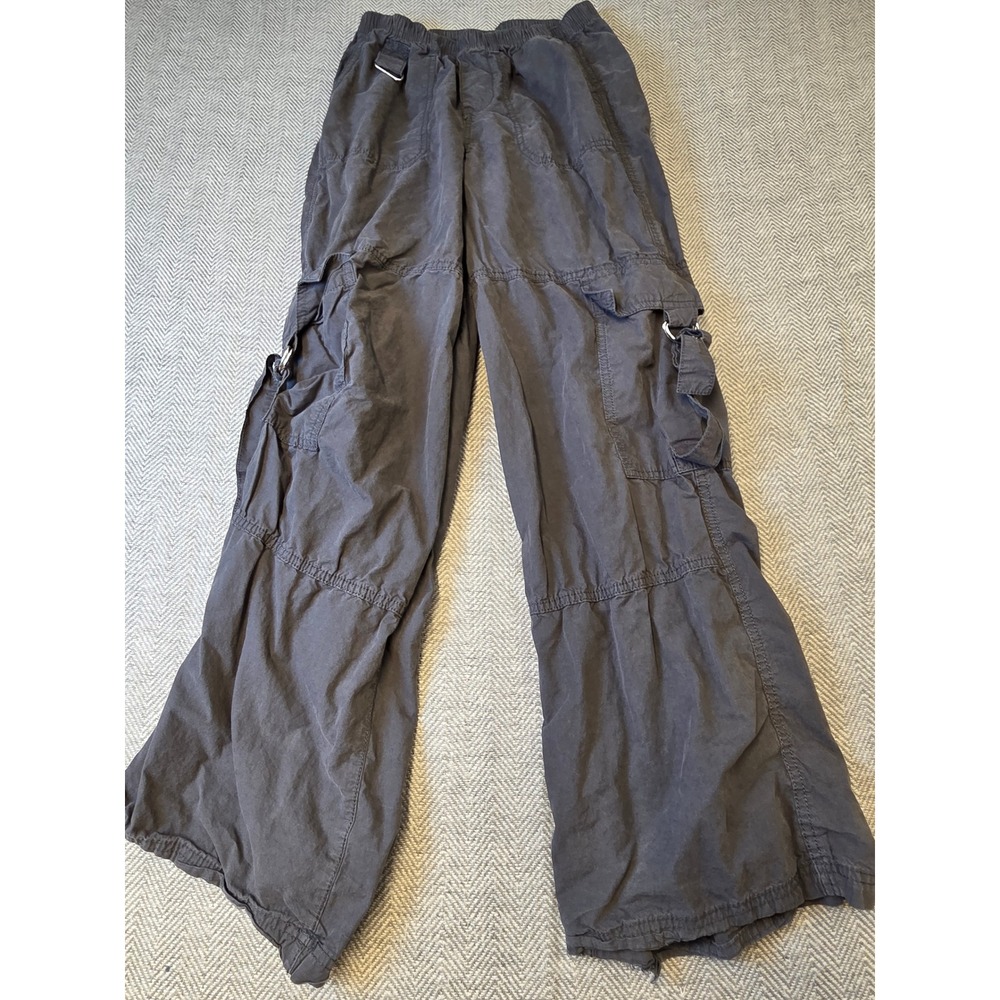 Wild Fable Cargo Pants Women's XS Charcoal Gray Utility Pockets Wide Leg Outdoor